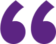 quotation mark in purple colour