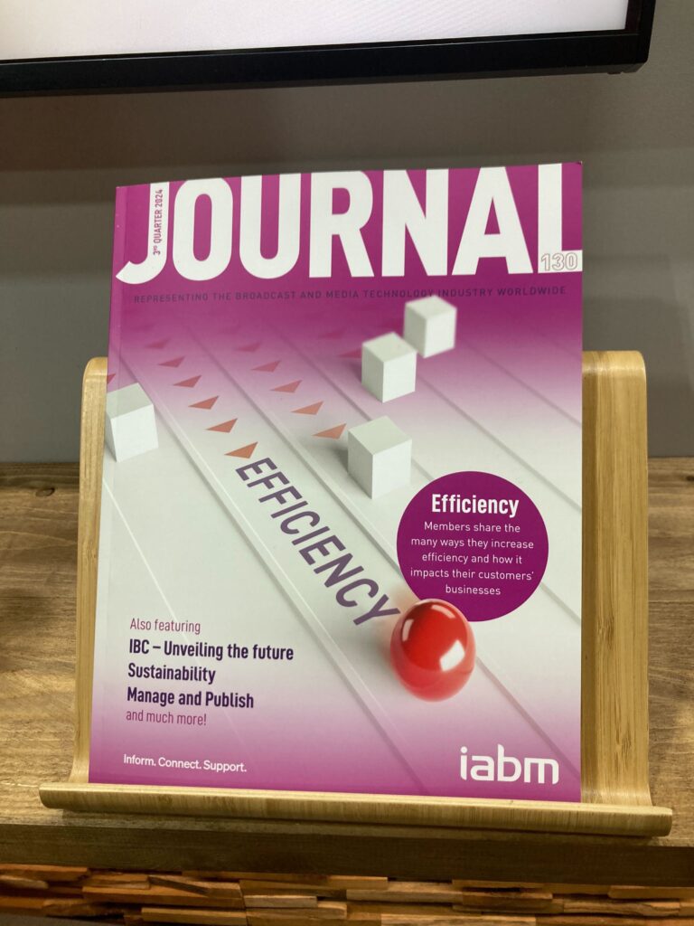 Magine Pro CEO Matthew Wilkinson opinion piece in IABM journal